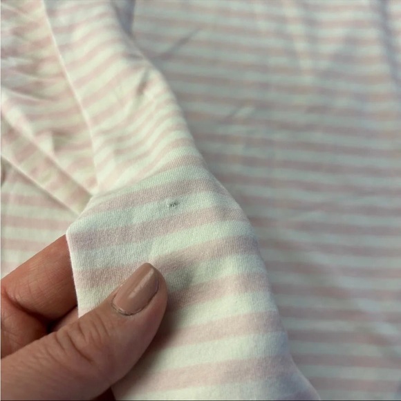 Elle brand pink and white shirt size large- as is - Picture 5 of 5